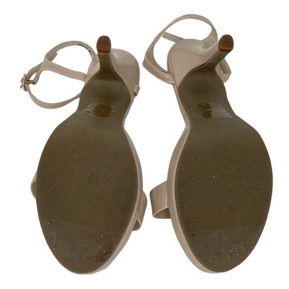 Benjamin Walk Comfort Heel Women's 7 Tan Nude Pumps Open Toe Ankle Strap Shoes - Picture 11 of 13